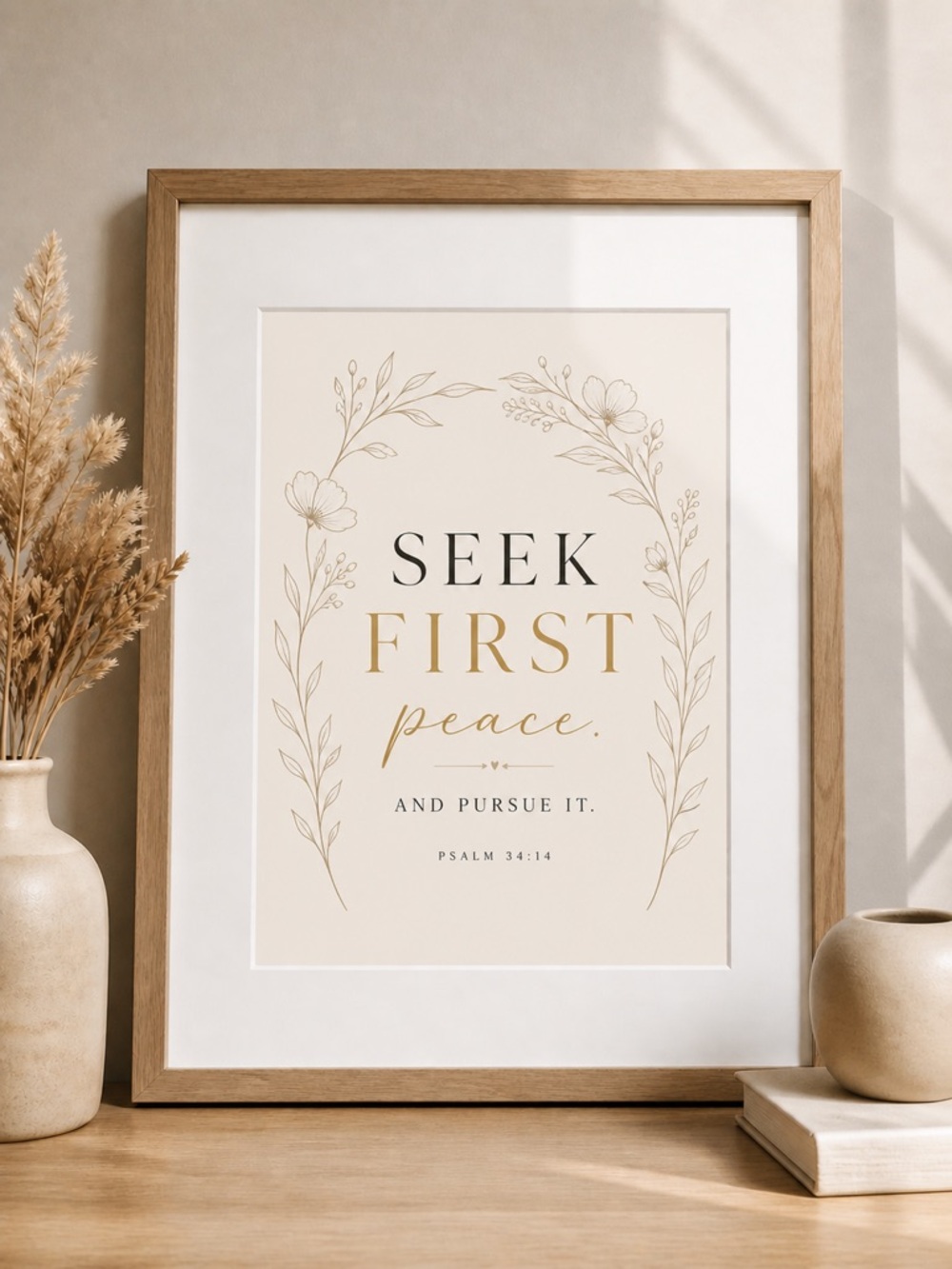DDS Art Print, 8x10, Bible Verse, Paper Print, Unframed, Boho Series